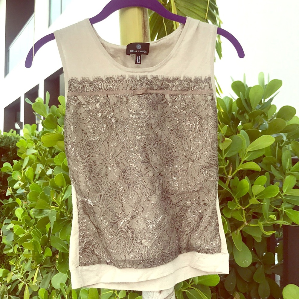 Cashmere top with ruffle detail